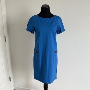 Ann Taylor | Blue Retro | Shift Dress | S
